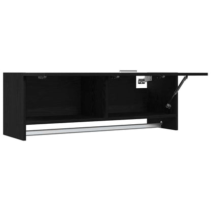 Kleiderschrank Schwarz Eichen-Optik 100 x 32,5 x 35 cm