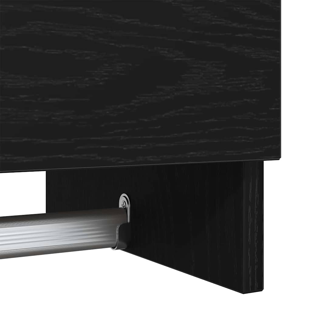 Kleiderschrank Schwarz Eichen-Optik 70 x 32,5 x 35 cm