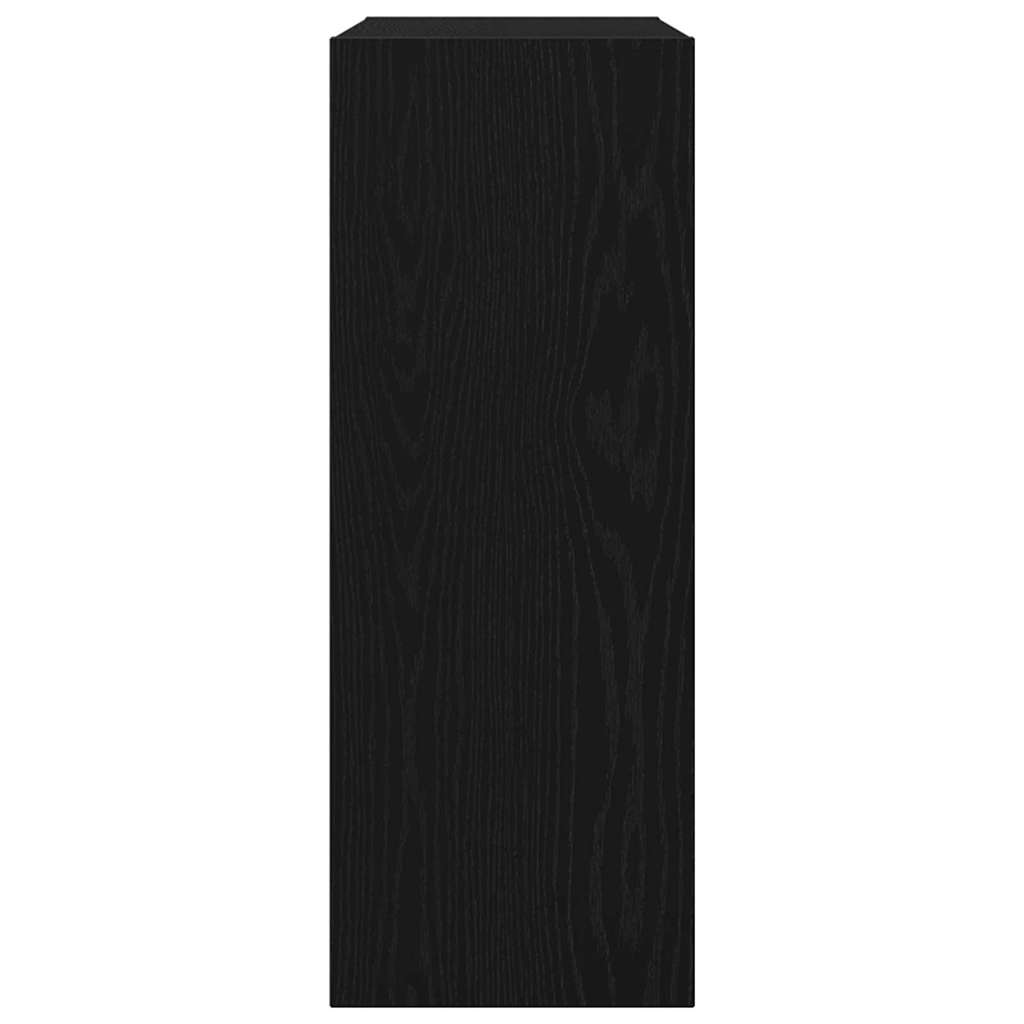 Konsolentisch Schwarz Eichen-Optik 78 x 30 x 80 cm