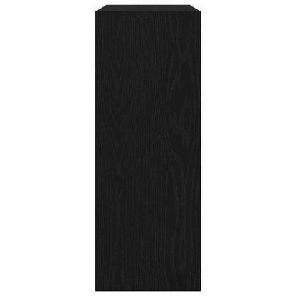 Konsolentisch Schwarz Eichen-Optik 78 x 30 x 80 cm