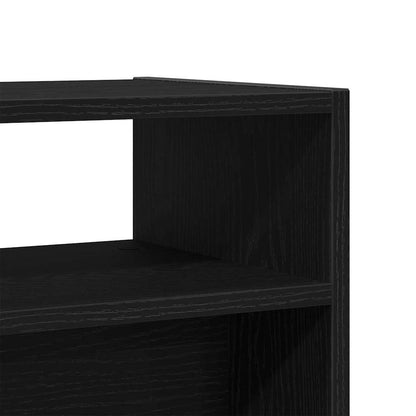 Konsolentisch Schwarz Eichen-Optik 105 x 30 x 80 cm