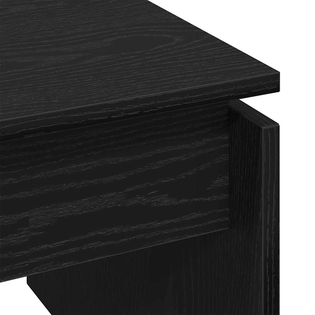 Couchtisch Schwarz Eichen-Optik 68 x 38 x 50 cm Holzwerkstoff