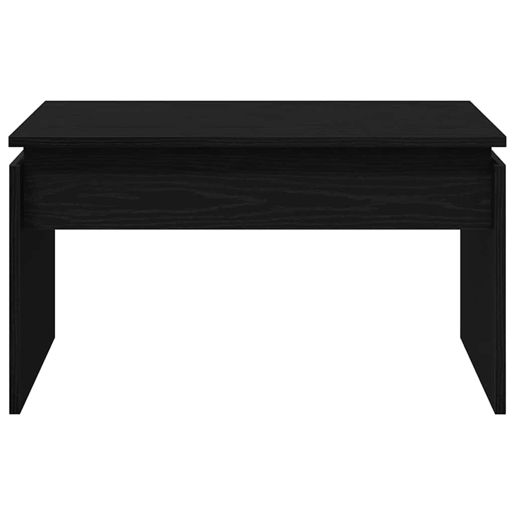 Couchtisch Schwarz Eichen-Optik 68 x 50 x 38 cm Holzwerkstoff