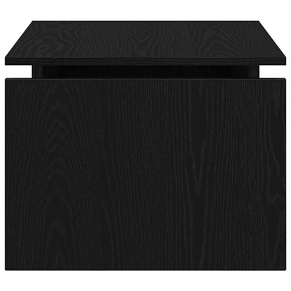 Couchtisch Schwarz Eichen-Optik 68 x 50 x 38 cm Holzwerkstoff