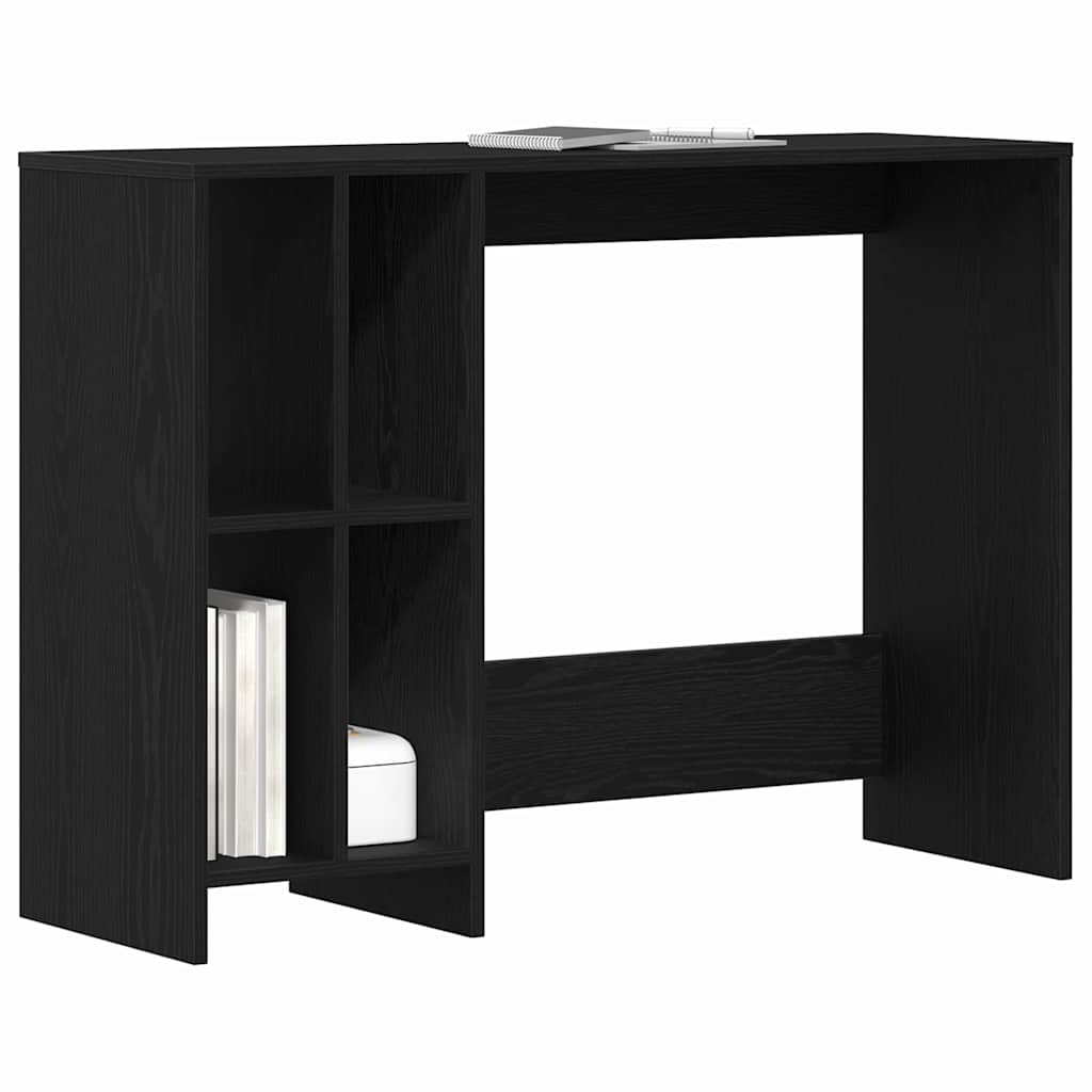 Schreibtisch Schwarz Eichen-Optik Holzwerkstoff
