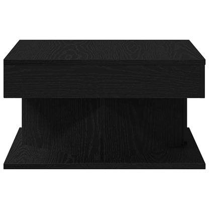 Couchtisch Schwarz Eichen-Optik 57 x 57 x 30 cm Holzwerkstoff
