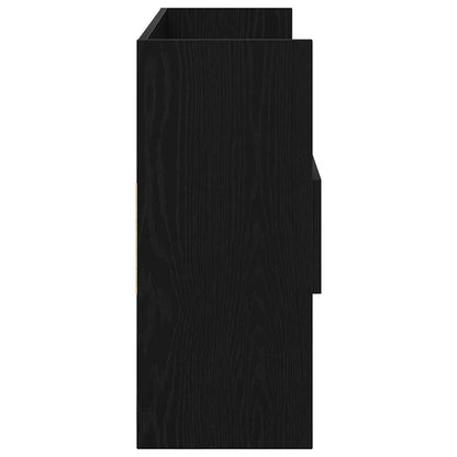 Sideboard Schwarz Eichen-Optik 105 x 30 x 70 cm Holzwerkstoff