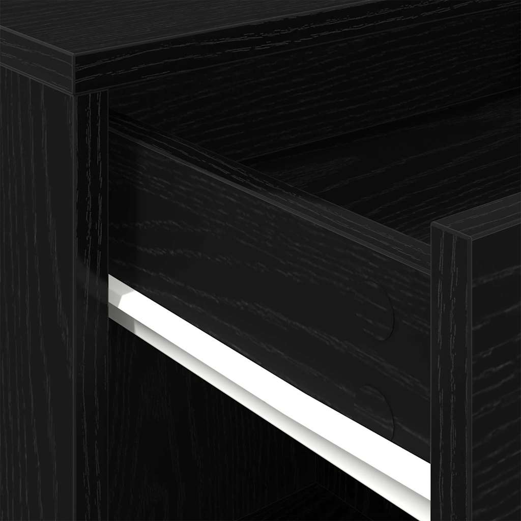Rollschrank Schwarze Eiche 45 x 38 x 54 cm Holzwerkstoff