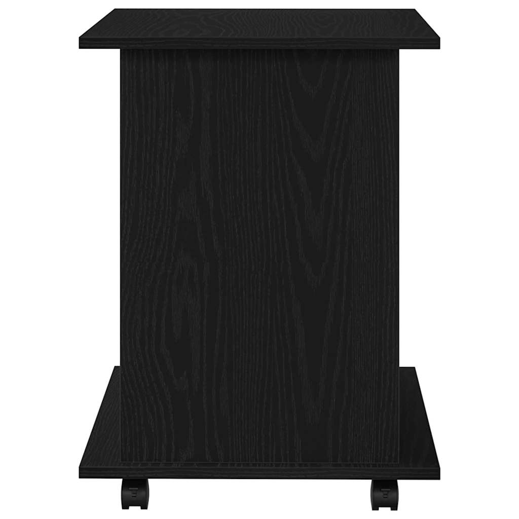 Rollschrank Schwarz Eichen-Optik 60 x 45 x 55 cm Holzwerkstoff