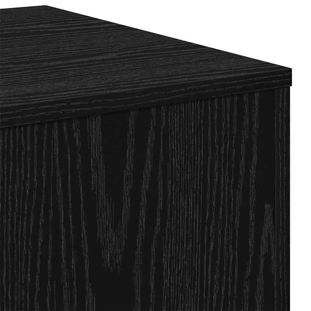 Nestingtisch 3 stk. Schwarz Eichen-Optik 45 x 45 x 45 cm