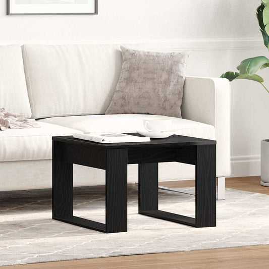Couchtisch Schwarz Eichen-Optik 50 x 50 x 35 cm Holzwerkstoff