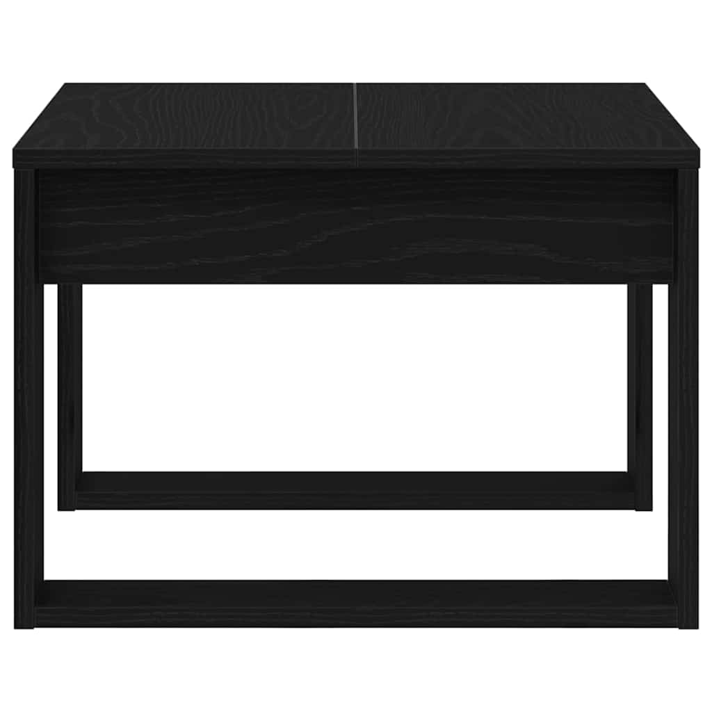 Couchtisch Schwarz Eichen-Optik 50 x 50 x 35 cm Holzwerkstoff