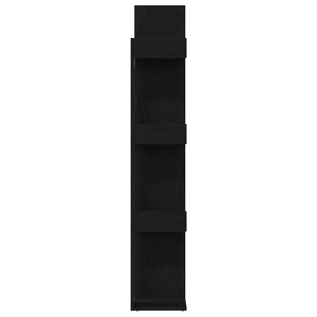 Bücherregal Schwarze Eiche 48 x 25.5 x 140 cm Holzwerkstoff