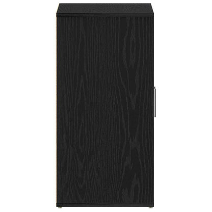 Schuhschrank 60 x 35 x 70 cm Holzwerkstoff Schwarz Eichen-Optik