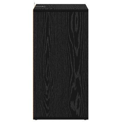 Schuhschrank 60 x 35 x 70 cm Holzwerkstoff Schwarz Eichen-Optik