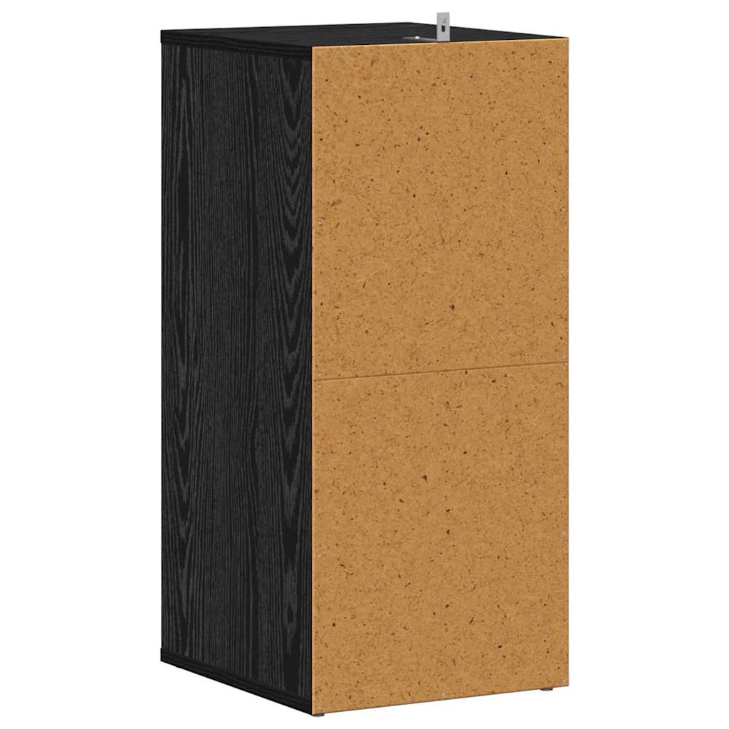 Schuhschrank Schwarz Eichen-Optik 32 x 35 x 70 cm Holzwerkstoff