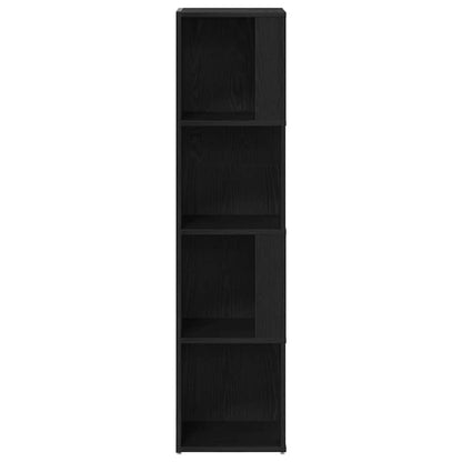 Eckregale 33 x 33 x 132 cm Holzwerkstoff Schwarz Eichen-Optik