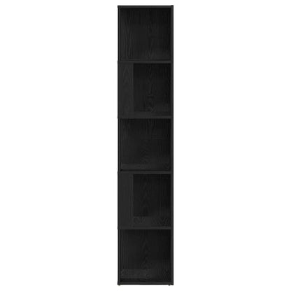 Eckregale 33 x 33 x 165 cm Holzwerkstoff Schwarz Eichen-Optik