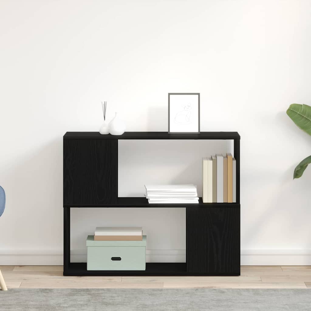 TV-Schrankset 80 x 24 x 63 cm Schwarz Eichen-Optik