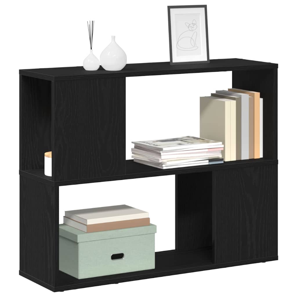 TV-Schrankset 80 x 24 x 63 cm Schwarz Eichen-Optik