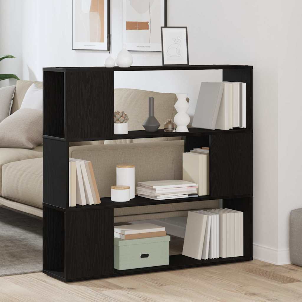 TV-Schrankset 100 x 24 x 94 cm Schwarz Eichen-Optik