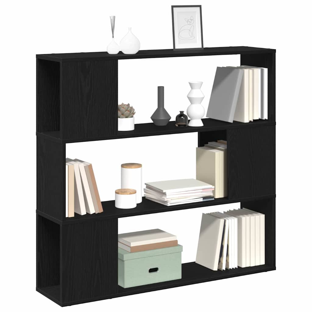 TV-Schrankset 100 x 24 x 94 cm Schwarz Eichen-Optik