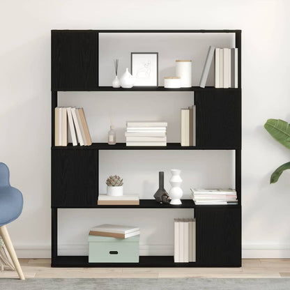 TV-Schrankset 100 x 24 x 124,5 cm Schwarz Eichen-Optik