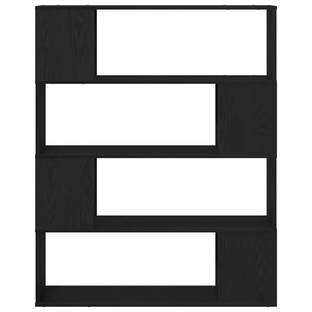 TV-Schrankset 100 x 24 x 124,5 cm Schwarz Eichen-Optik
