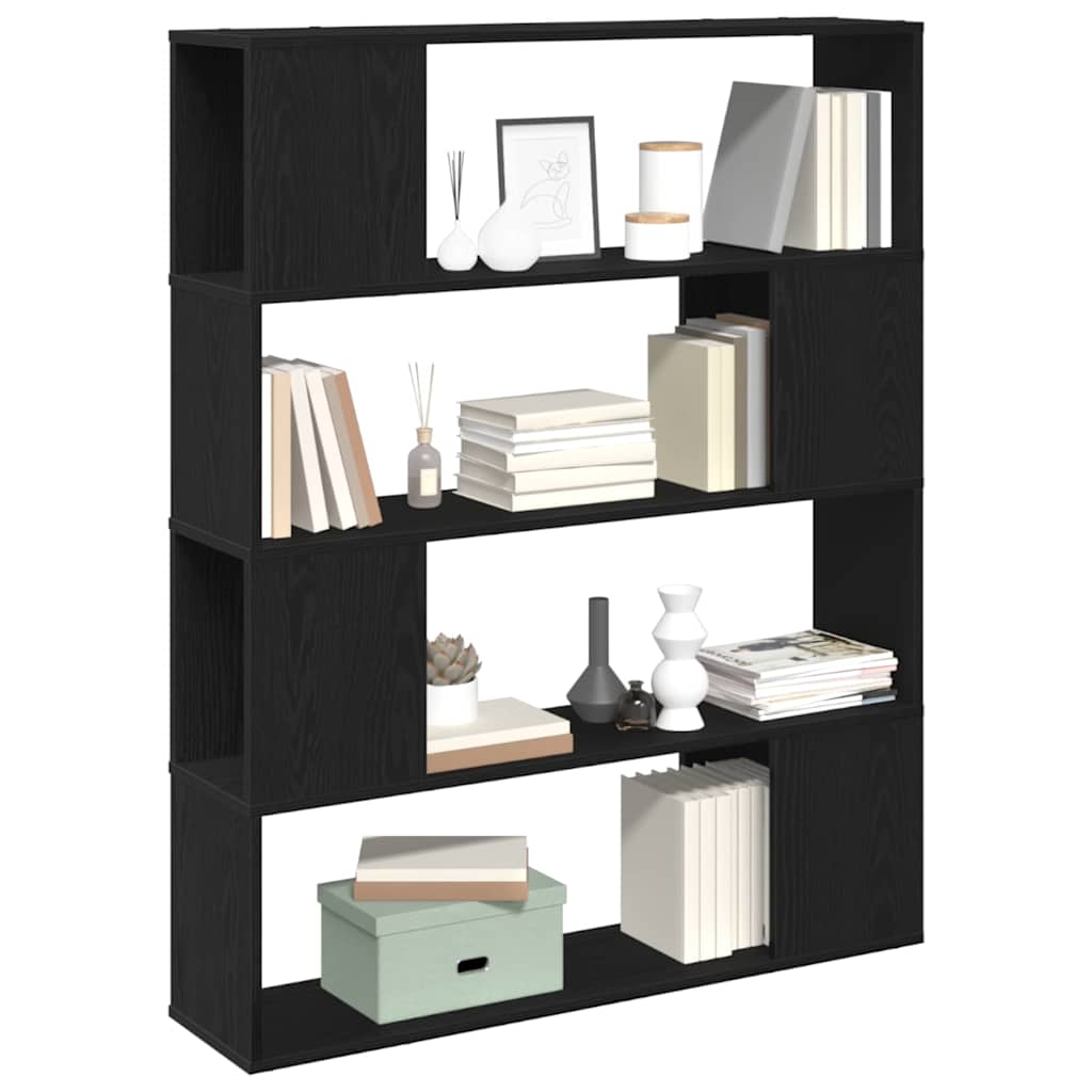 TV-Schrankset 100 x 24 x 124,5 cm Schwarz Eichen-Optik
