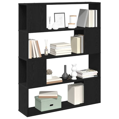 TV-Schrankset 100 x 24 x 124,5 cm Schwarz Eichen-Optik