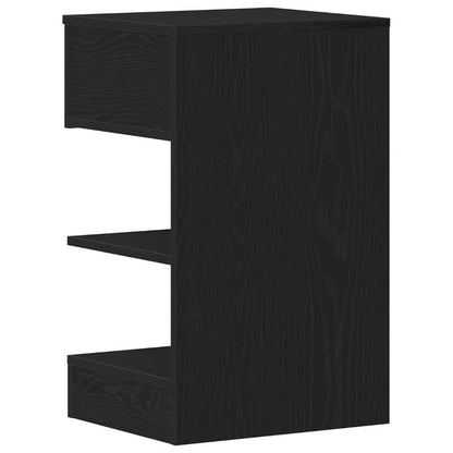 Nachttisch Schwarz Eichen-Optik 40 x 35 x 65 cm Holzwerkstoff