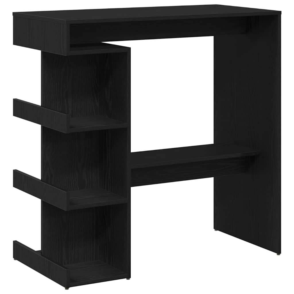 Bartisch 100 x 48 x 101,5 cm Holzwerkstoff Schwarz Eichen-Optik