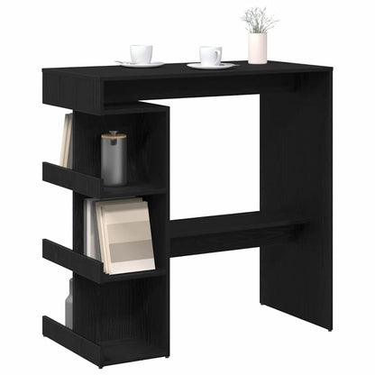 Bartisch 100 x 48 x 101,5 cm Holzwerkstoff Schwarz Eichen-Optik