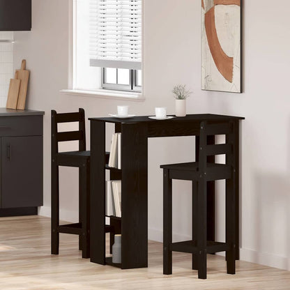 Bartisch 102 x 50 x 103,5 cm Holzwerkstoff Schwarz Eichen-Optik