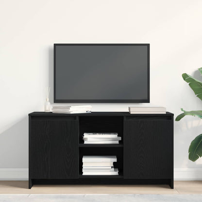 TV-Schränk 102 x 37,5 x 52,5 cm Schwarz Eichen-Optik