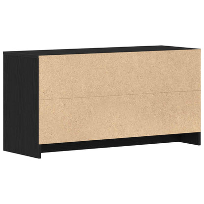 TV-Schränk 102 x 37,5 x 52,5 cm Schwarz Eichen-Optik