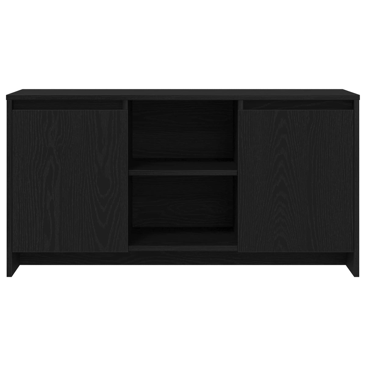 TV-Schränk 102 x 37,5 x 52,5 cm Schwarz Eichen-Optik