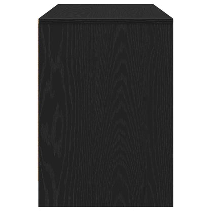 TV-Schränk 102 x 37,5 x 52,5 cm Schwarz Eichen-Optik