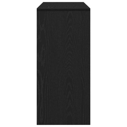Konsolentisch Schwarz Eichen-Optik 100 x 35 x 76,5 cm