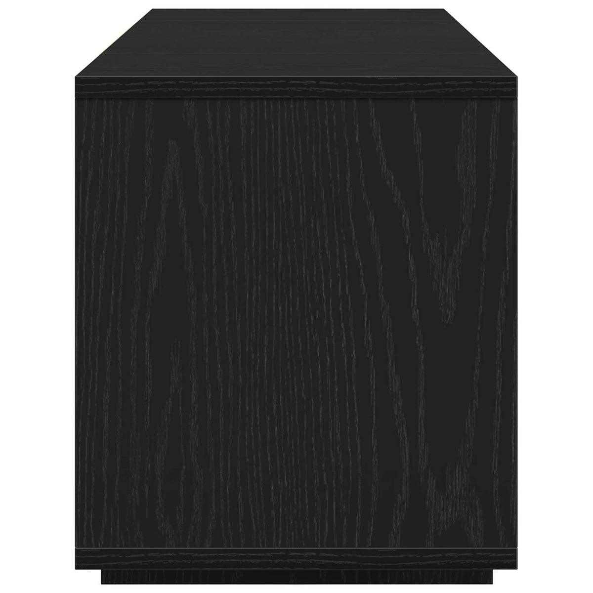 TV-Schränk 130 x 35 x 50 cm Schwarz Eichen-Optik Holzwerkstoff