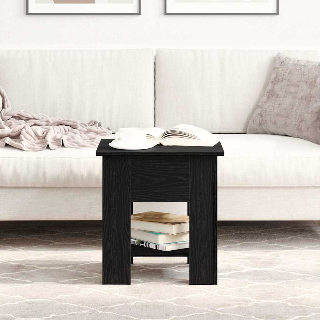 Couchtisch Schwarz Eichen-Optik 40 x 40 x 42 cm Holzwerkstoff