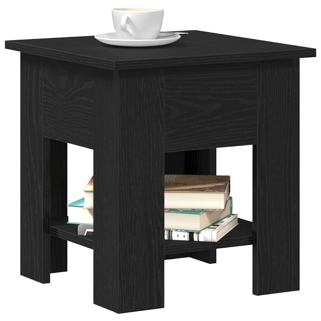 Couchtisch Schwarz Eichen-Optik 40 x 40 x 42 cm Holzwerkstoff
