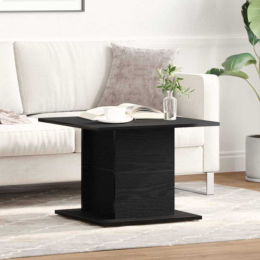 Couchtisch Schwarz Eichen-Optik 55.5 x 55.5 x 40 cm