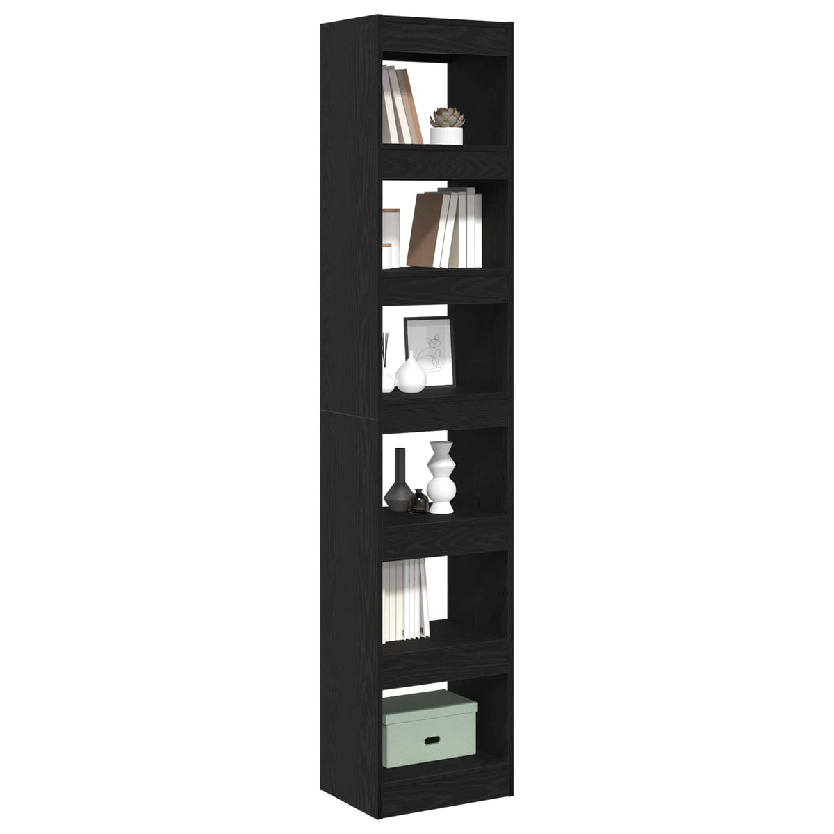 Bücherregal 6 Ebenen 40 x 30 x 198 cm Holzwerkstoff