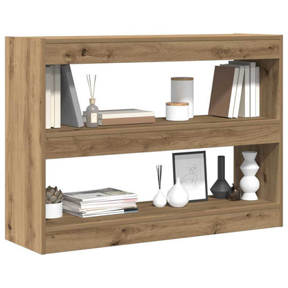 Bücherregal 2 Ebenen 100 x 30 x 72 cm Holzwerkstoff