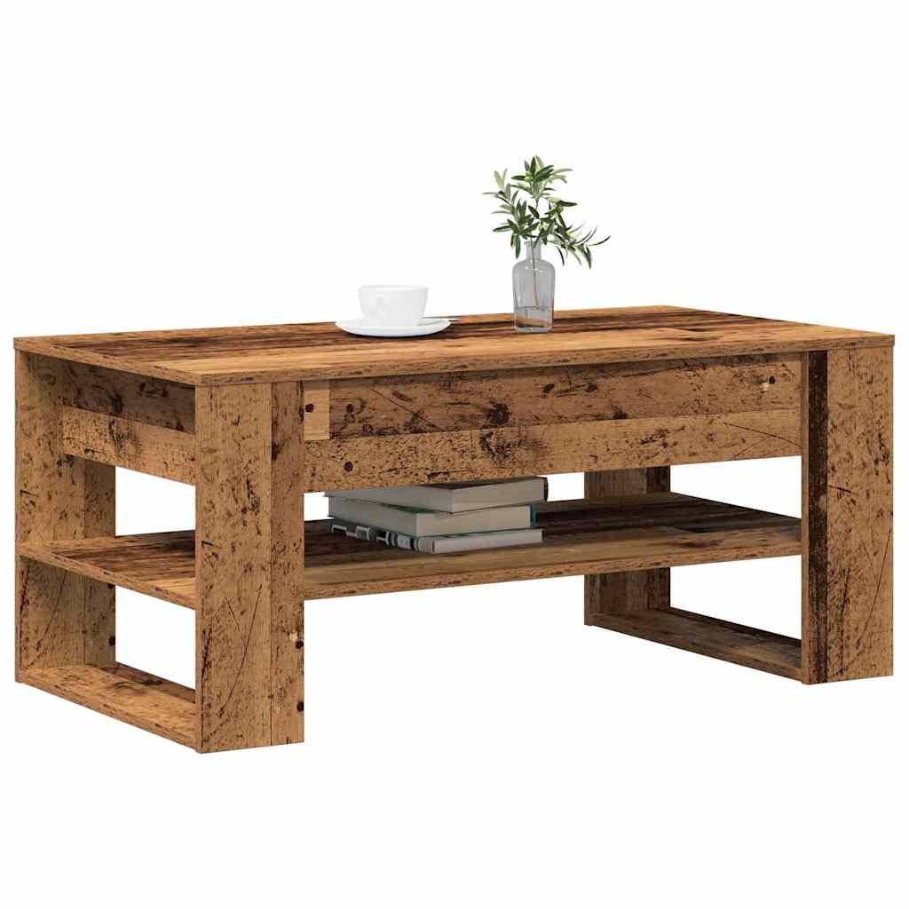 Couchtisch Altholz 102 x 55 x 45 cm Holzwerkstoff