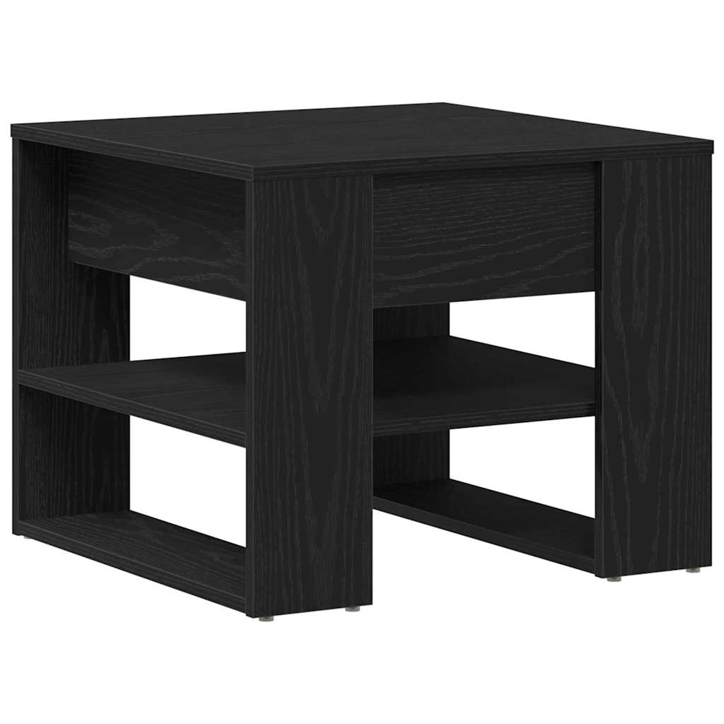 Couchtisch Schwarz Eichen-Optik 55,5 x 55 x 45 cm Holzwerkstoff