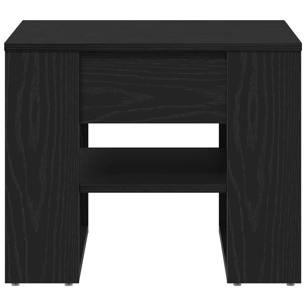 Couchtisch Schwarz Eichen-Optik 55,5 x 55 x 45 cm Holzwerkstoff