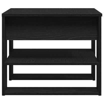 Couchtisch Schwarz Eichen-Optik 55,5 x 55 x 45 cm Holzwerkstoff