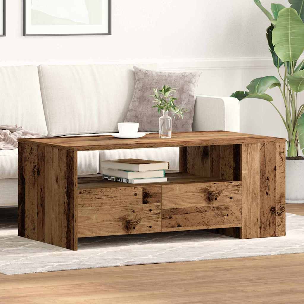 Couchtisch Altholz 102 x 55 x 43,5 cm Holzwerkstoff